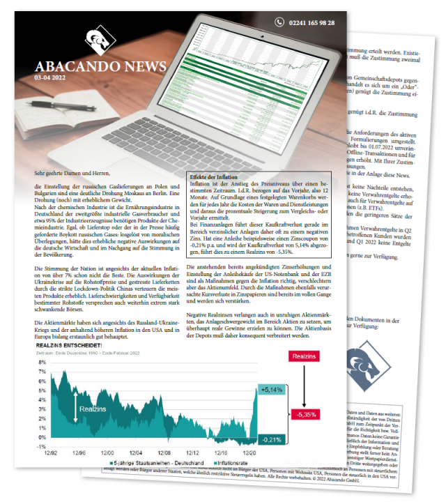 Anmeldeseite Abacando-News